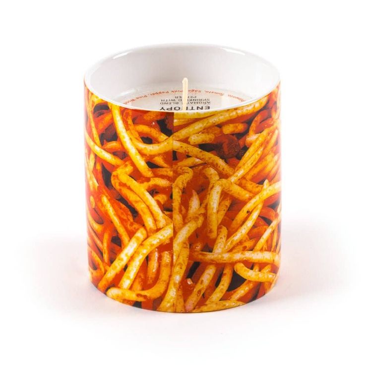 Spaghetti candle